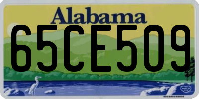 AL license plate 65CE509