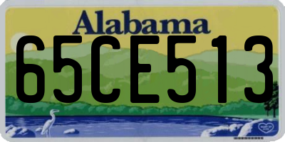 AL license plate 65CE513