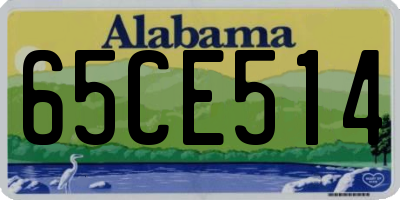 AL license plate 65CE514