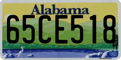AL license plate 65CE518