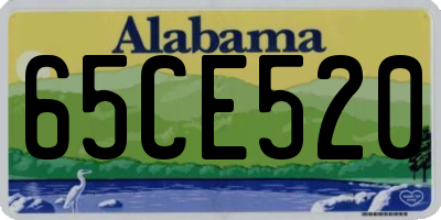 AL license plate 65CE520