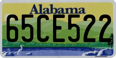 AL license plate 65CE522