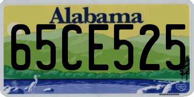 AL license plate 65CE525