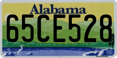 AL license plate 65CE528
