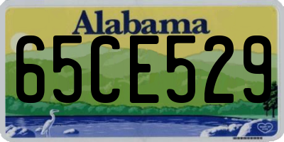 AL license plate 65CE529