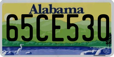AL license plate 65CE530