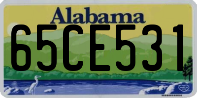 AL license plate 65CE531