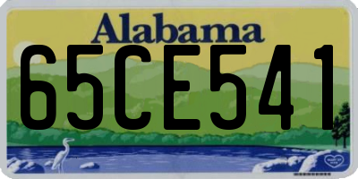 AL license plate 65CE541
