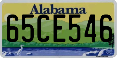 AL license plate 65CE546