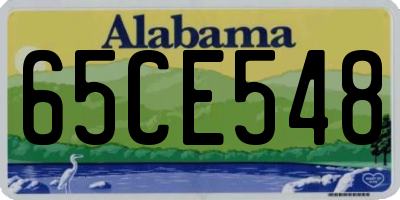 AL license plate 65CE548