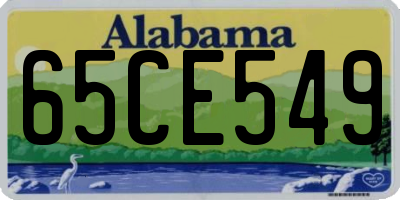 AL license plate 65CE549