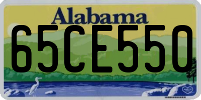 AL license plate 65CE550