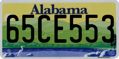 AL license plate 65CE553
