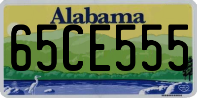 AL license plate 65CE555