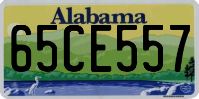 AL license plate 65CE557