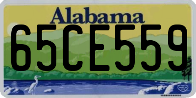 AL license plate 65CE559