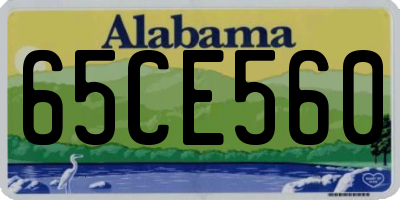 AL license plate 65CE560