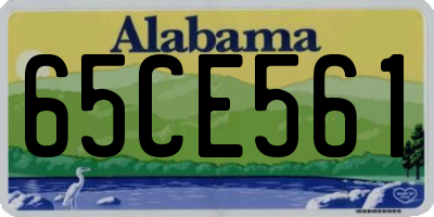 AL license plate 65CE561