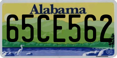 AL license plate 65CE562