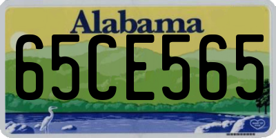 AL license plate 65CE565