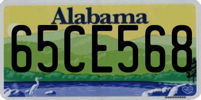AL license plate 65CE568