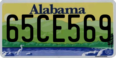 AL license plate 65CE569