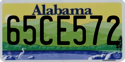 AL license plate 65CE572