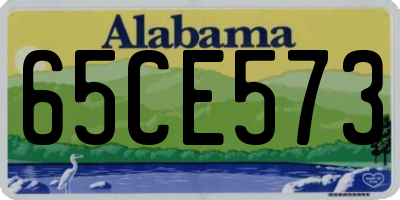 AL license plate 65CE573