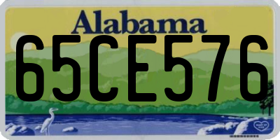 AL license plate 65CE576