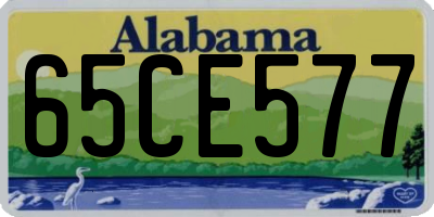 AL license plate 65CE577