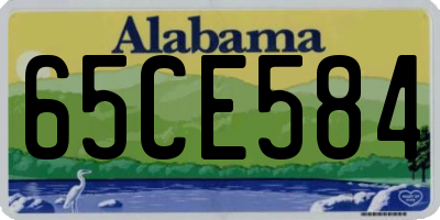 AL license plate 65CE584