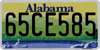 AL license plate 65CE585