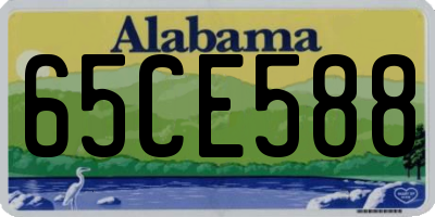 AL license plate 65CE588