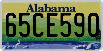 AL license plate 65CE590