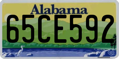 AL license plate 65CE592