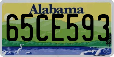 AL license plate 65CE593