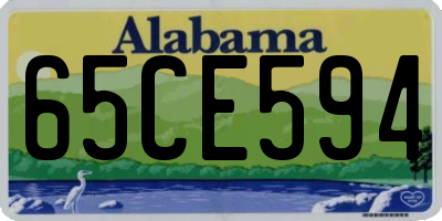 AL license plate 65CE594