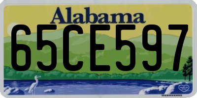 AL license plate 65CE597