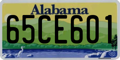 AL license plate 65CE601