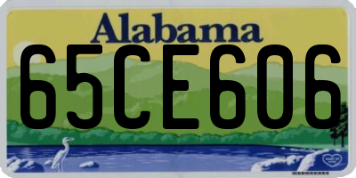 AL license plate 65CE606