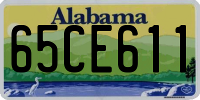 AL license plate 65CE611