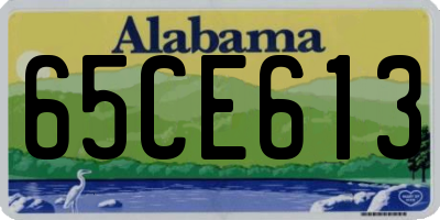 AL license plate 65CE613