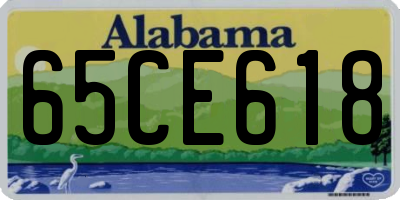 AL license plate 65CE618