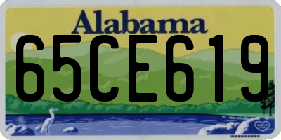 AL license plate 65CE619