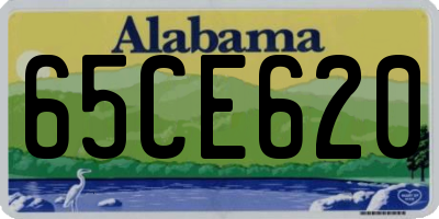 AL license plate 65CE620