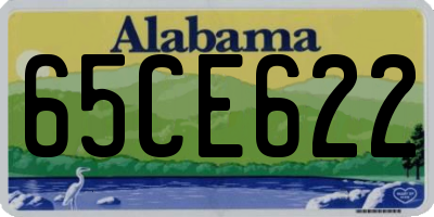 AL license plate 65CE622