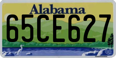 AL license plate 65CE627