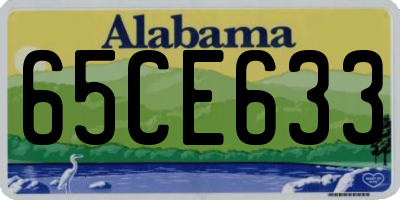 AL license plate 65CE633