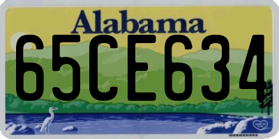 AL license plate 65CE634