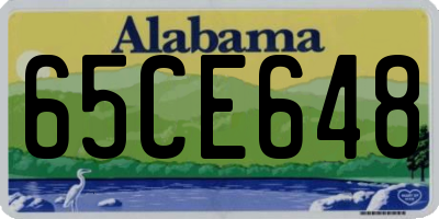 AL license plate 65CE648